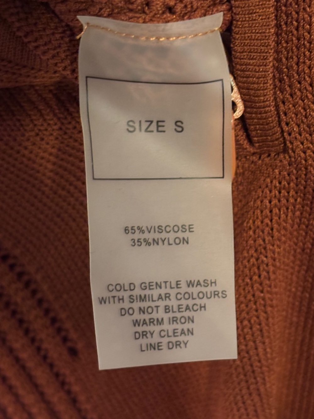 Seamless Zip-Front Ribbed Jumpsuit - Rust - Picture 7 of 7